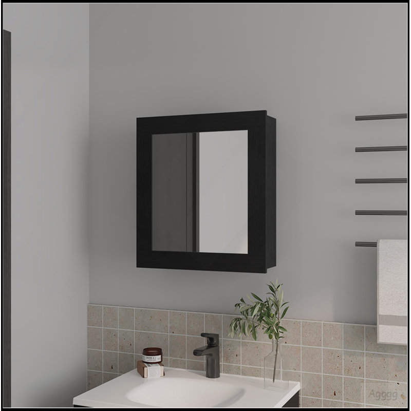 Pharmacie Hailey, salle de bain, noir, Noir