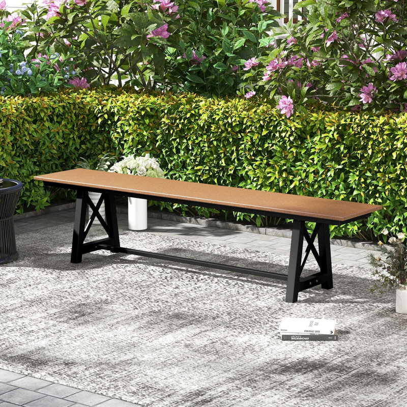 Weirton Metal Outdoor Bench
