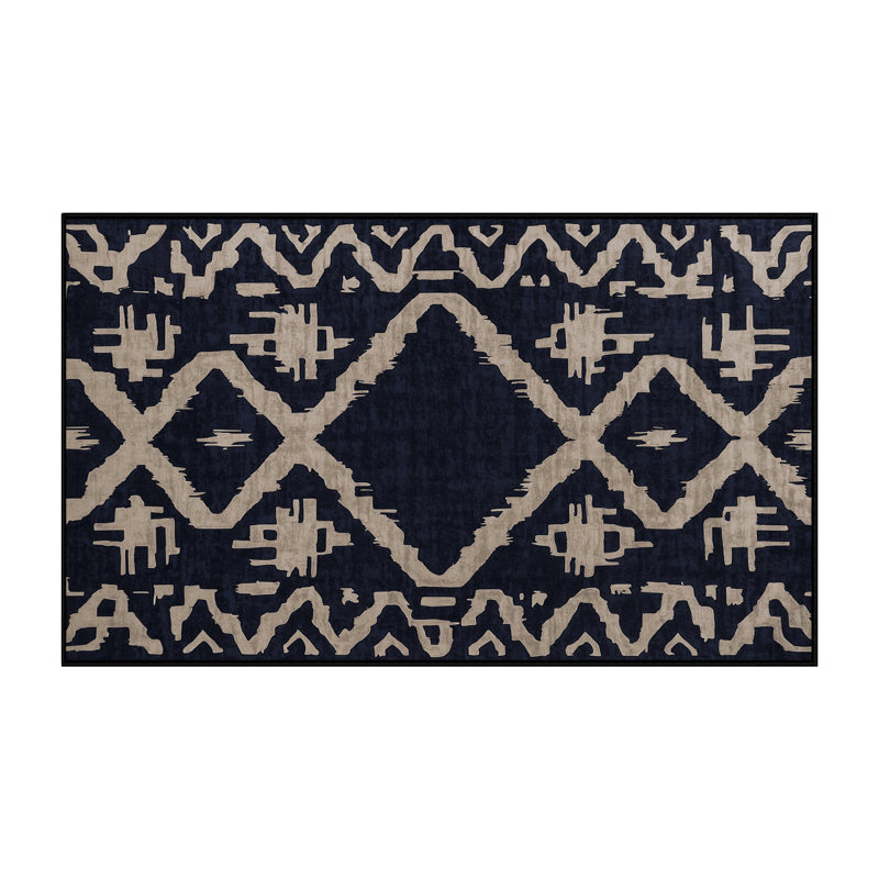 Machine Washable Gray Area Rug, Rectangle 8' x 10'