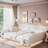 Gagalis Upholstered  Daybed With Cloud-shaped Backrest-1161611372-1161611371