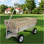 Transport extérieur, tous les terrains, balustrades en bois, pneus solides, transport de jardin, capacité de charge: 176 lb