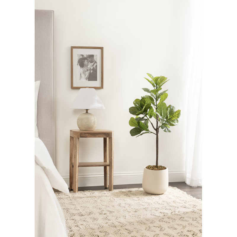 Figuier en figuier avec pot Portell, Brun, H 70,87 po x l 19,69 po x P 27,56 po