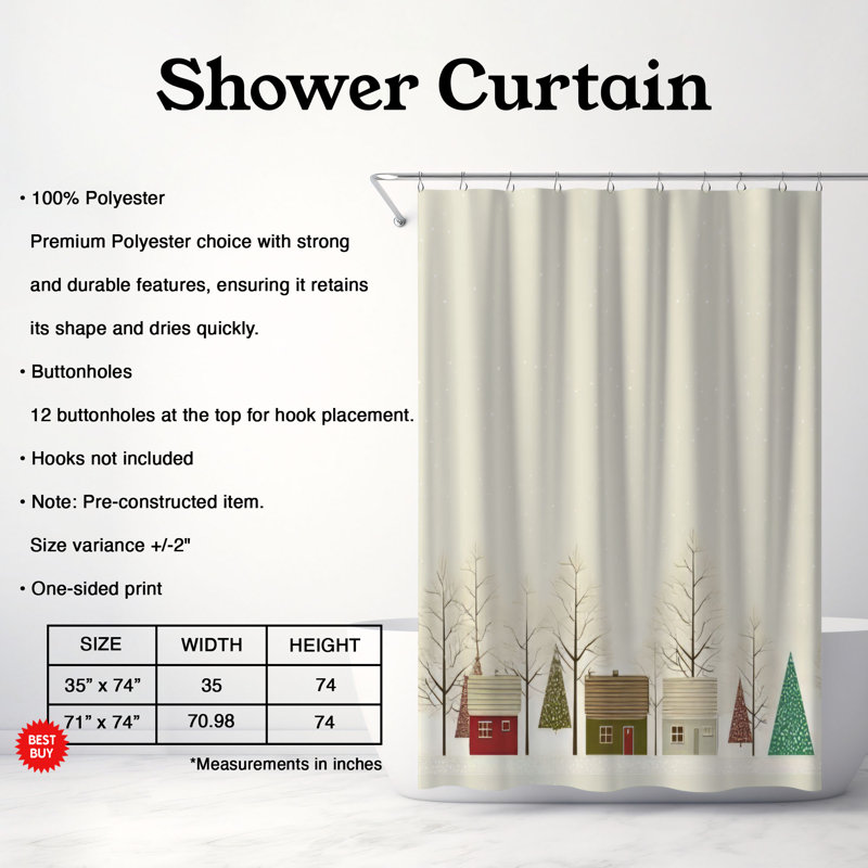 Rideau de douche Snug Frost - Premium, L 71 po x L 74 po