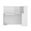 L-Shaped Solid + Manufactured Wood Reception Desk-550302685