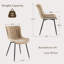 Upholstered Dining Chair in Khaki