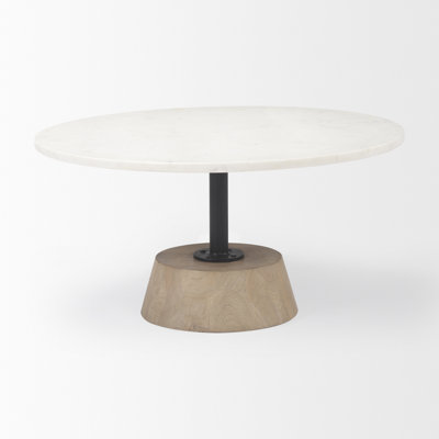Table basse à piédestal
