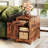 End Table With Charging Station, Narrow Side Table For Living Room, Farmhouse Night Stand For Bedroom, Beside Table With Storage And Drawer For Home-1063502310
