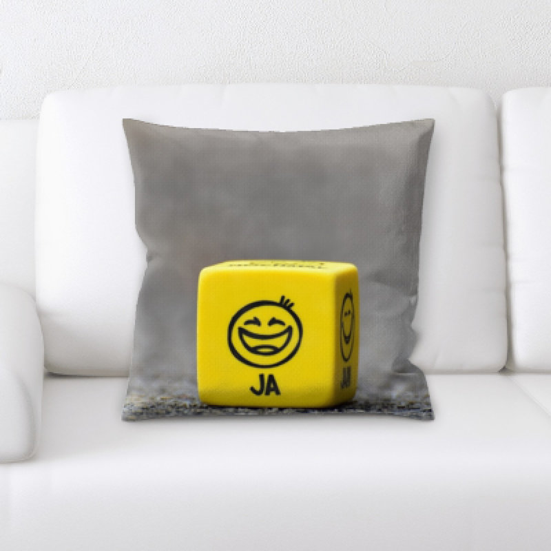 Coussin décoratif à indices joyeux sourires joy Guevara