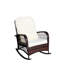 Chaise berçante d'extérieur en osier à assise large (sans la table)-1071126823