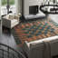 Freshwater Checkered Area Rug in Blue/Brown-45410790