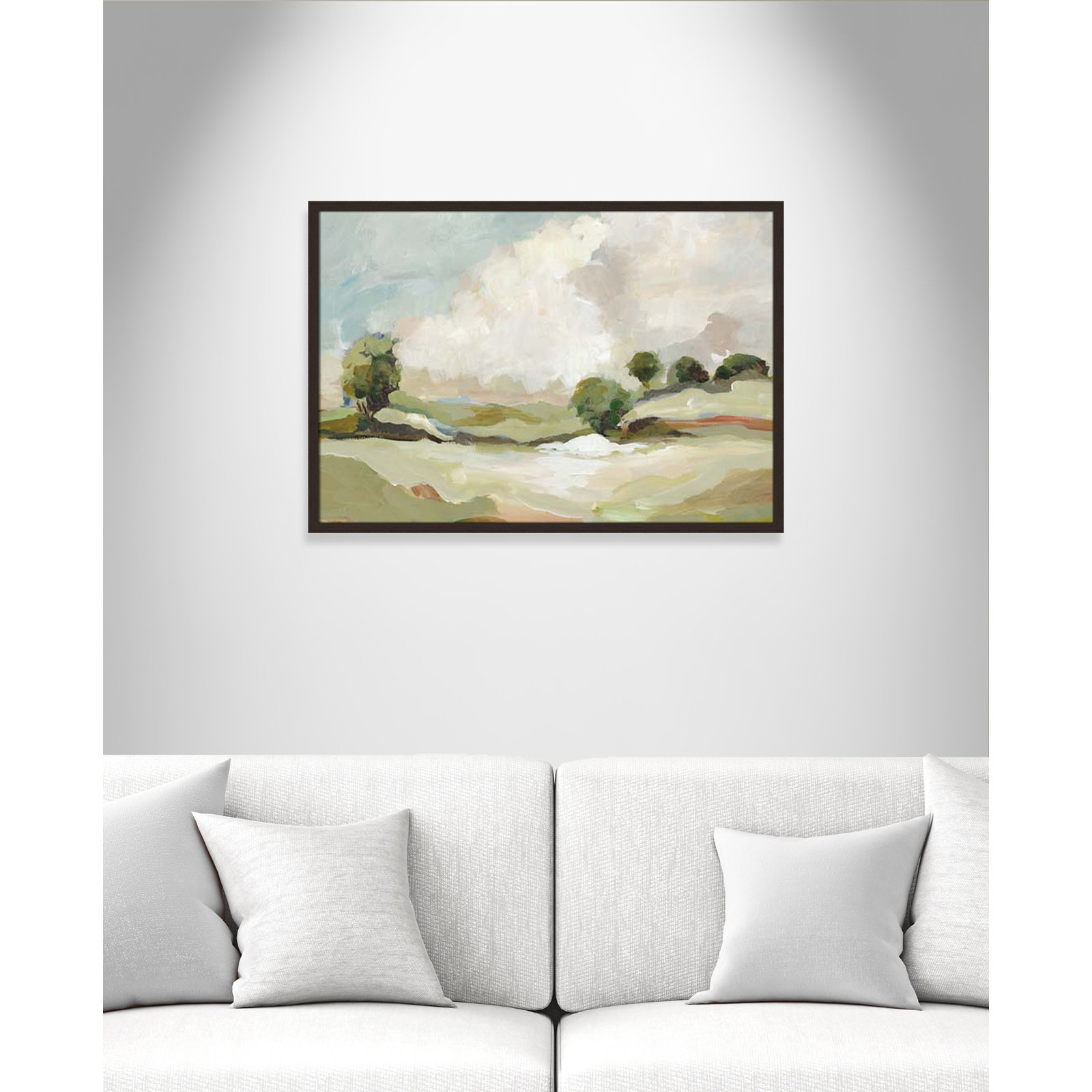 Pastoral Land by Allison Pearce, 25.5" H x 35.5" W x 1.25" D, Walnut