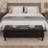 60" Faux Leather Storage Ottoman Bench-1996277454