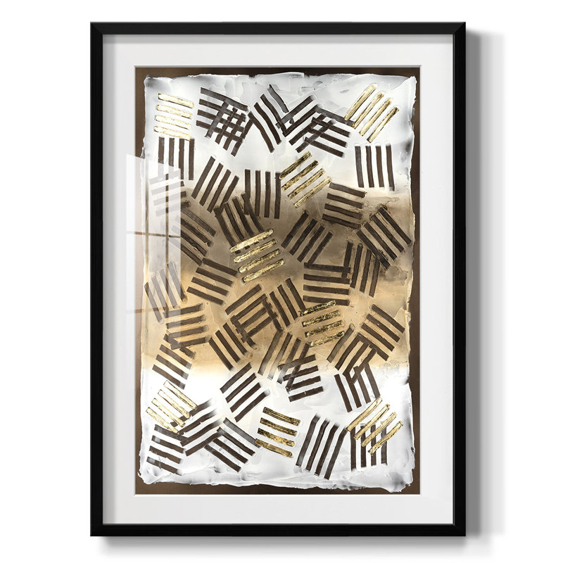 Raphia II - impression encadrée, H 28,5 po x l 20,5 po, Noir