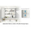Armoire à pharmacie 32 po x 28 po avec miroir pour salle de bain, miroir de salle de bain mural avec rangement, tablettes réglables, cadre en aluminium, fixation en surface-559772238