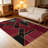 Burgundy Black Gold Tree area rugs for Living Room, Soft and Comfortable, Suitable for all seasons, easy to maintain, machine washable Indoor floor mat, Under Table Farmhouse suitable for Bedroom, Dining Room, Study, Patio, Balcony, Home Decor-655000402
