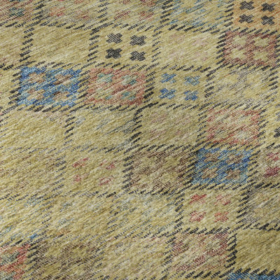 Premium Machine Washable Janicki AMF1081 Geometric Rug