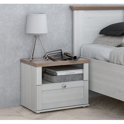 Herblain 45cm W Manufactured Wood Bedside Table
