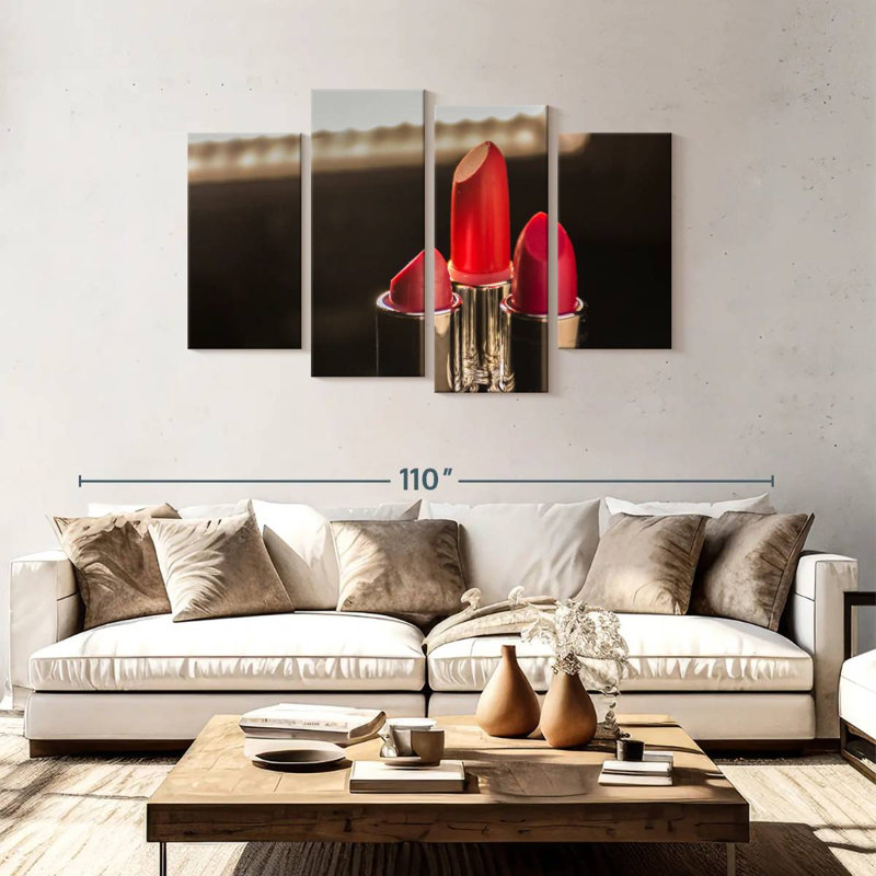 Lumières rouge à lèvres pour appareil photo, H 48 po x l 75 po