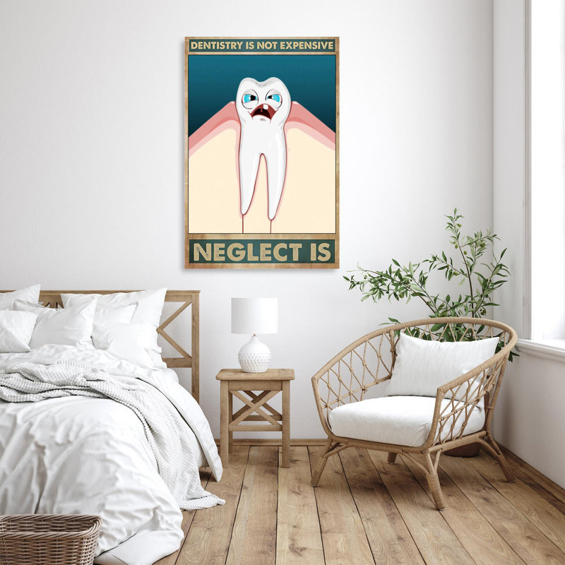 Dentistry Is Not Expensive On Canvas Print, H 20 po x l 16 po x P 1,25 po