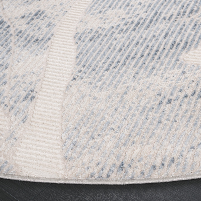Tapis abstrait Oberman Performance, Rond 6 pi 7 po