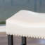 Tabouret de comptoir 30 po en simili cuir ivoire sans dossier (ensemble de 2)