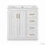 Ensemble de meuble-lavabo de 30 po avec lavabo en céramique pour la salle de bain-112498687