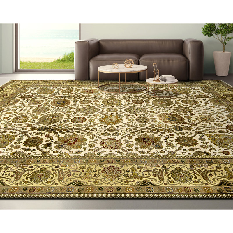 Tapis rectangulaire noué à la main