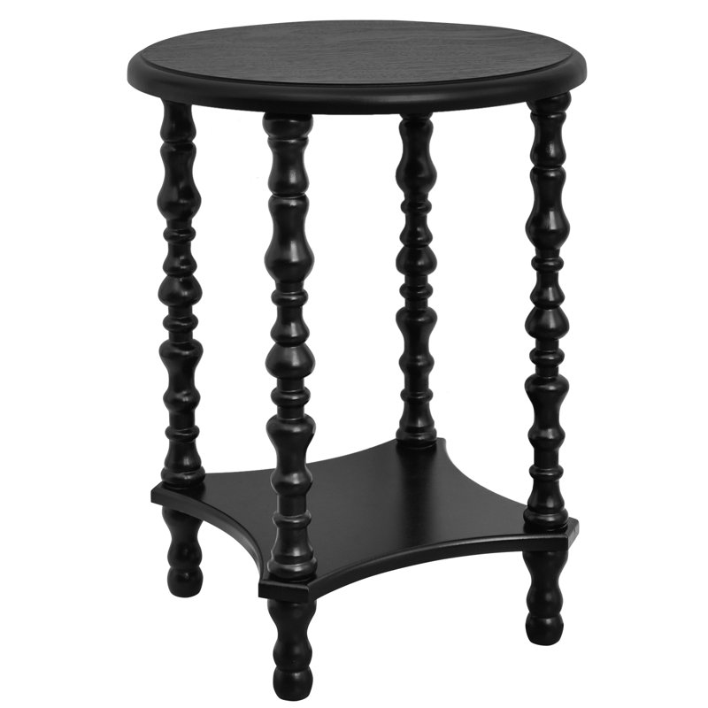 2-tier Night Stand, Small End Table, Side Table, Bedside Table With Storage Shelf, Coffee Tables For Small Spaces, Bedroom (black)