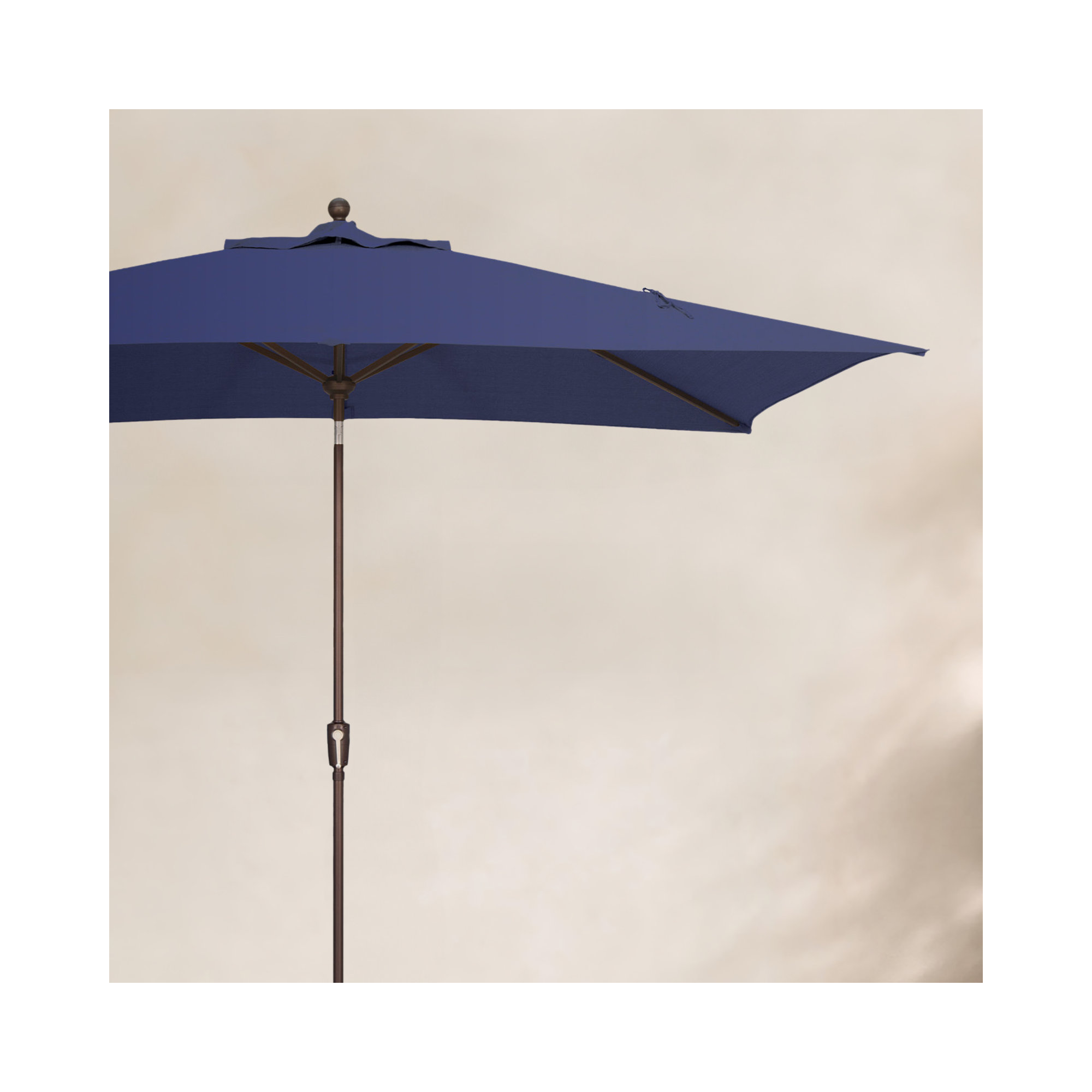 Launceston 78'' Outdoor Umbrella, Blue Sky Solefin, Bronze