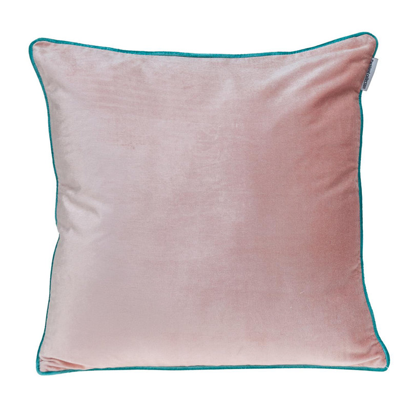 Parkland Collection Khole Transitional White Reversible Throw Pillow, Pink