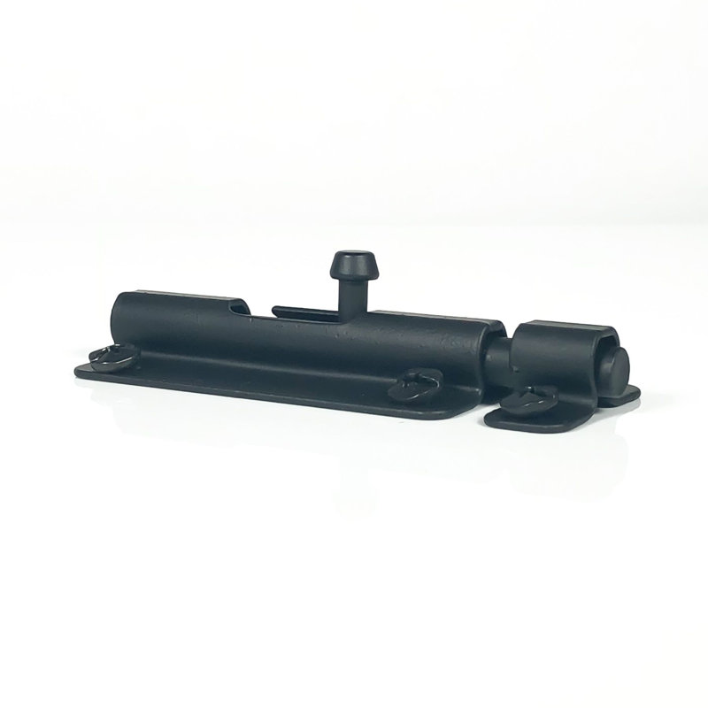 Black Iron Slide Barrel Bolt for Doors and Cabinets