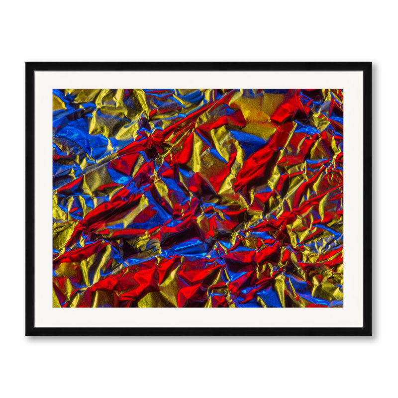 Aluminium Foil Print by Philippe Monthoux, Black Framed Paper, 25.25" H x 31.25" W