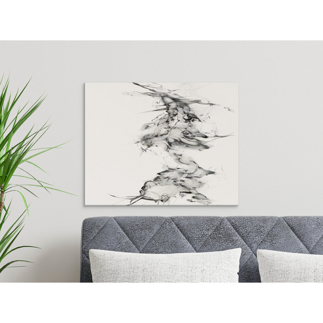 Abstract Ink Flow Canvas Wall Art