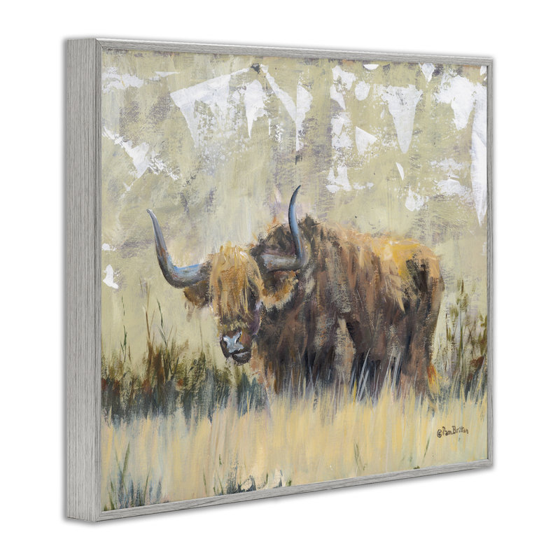 Art à giclée encadrée à motif de cornes rustiques par Pam Britton, H 11 po x l 14 po, Estampe numérique Farmhouse