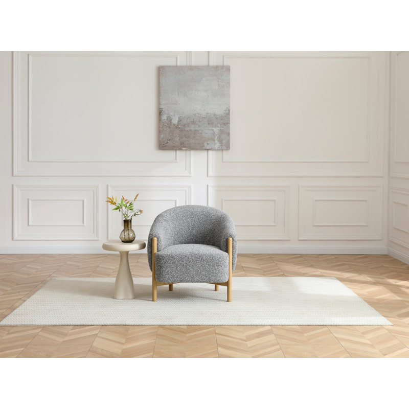 Upholstered Accent Chair, Grey