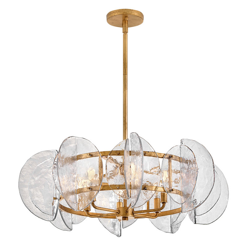 Seraphina Chandelier, 10" H x 28.25" W x 28.25" D, 6