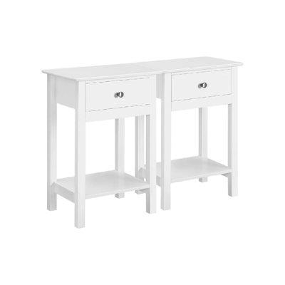 40 cm W Faux Marble Top Console Table