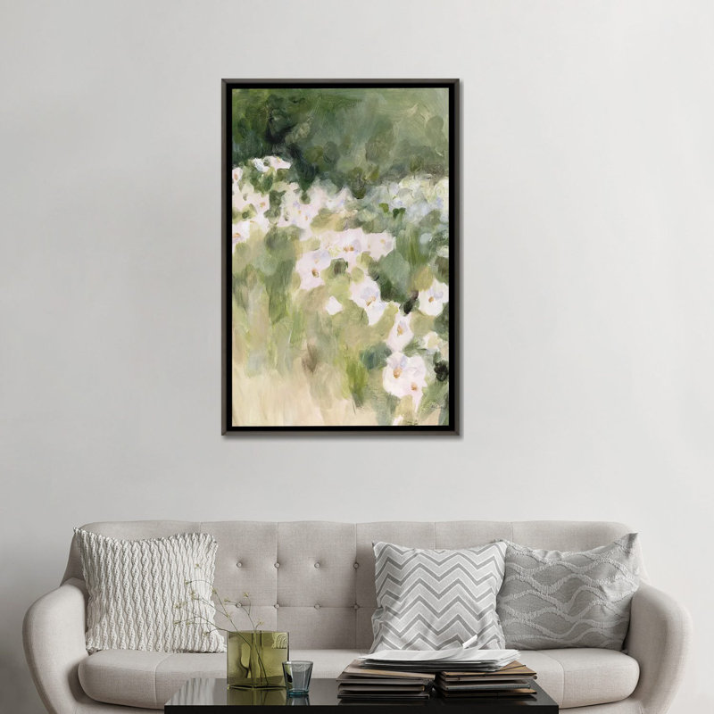 «Midsummer Meadow», reproduction d'art sur toile encadrée, H 48 po x l 32 po, Reproduction encadrée sans passe-partout, Gris