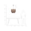 Meline 1 - Light Dark Wood Drum Pendant