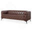 Canapé 3 places traditionnel confortable avec coussins amovibles et fabrication robuste