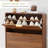16 Pair Shoe Storage Cabinet With 2 Flip Drawers-1915893002