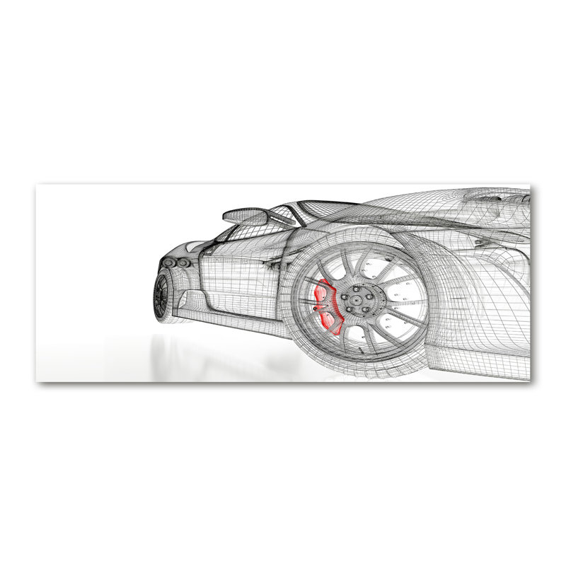 Car Grid - Wrapped Canvas Art Prints