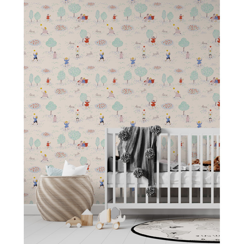 Paule Marrot Wallpaper Double Roll, Cream/Multicolor