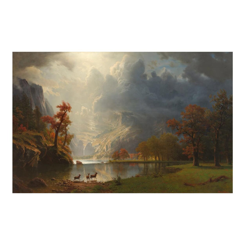 «Sierra Nevada Morning» par Albert Bierstadt - Estampe numérique, H 16 po x l 20 po