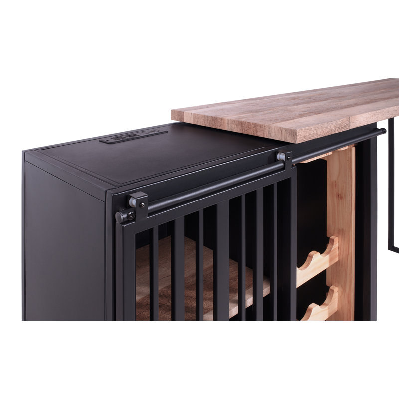 Functional Counter Height Table With USB Port & Power Outlet