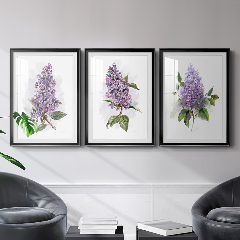 Awash In Lilac I, reproduction encadrée de qualité supérieure - prête à être accrochée, H 24,5 po x l 37 po x P 2,5 po
