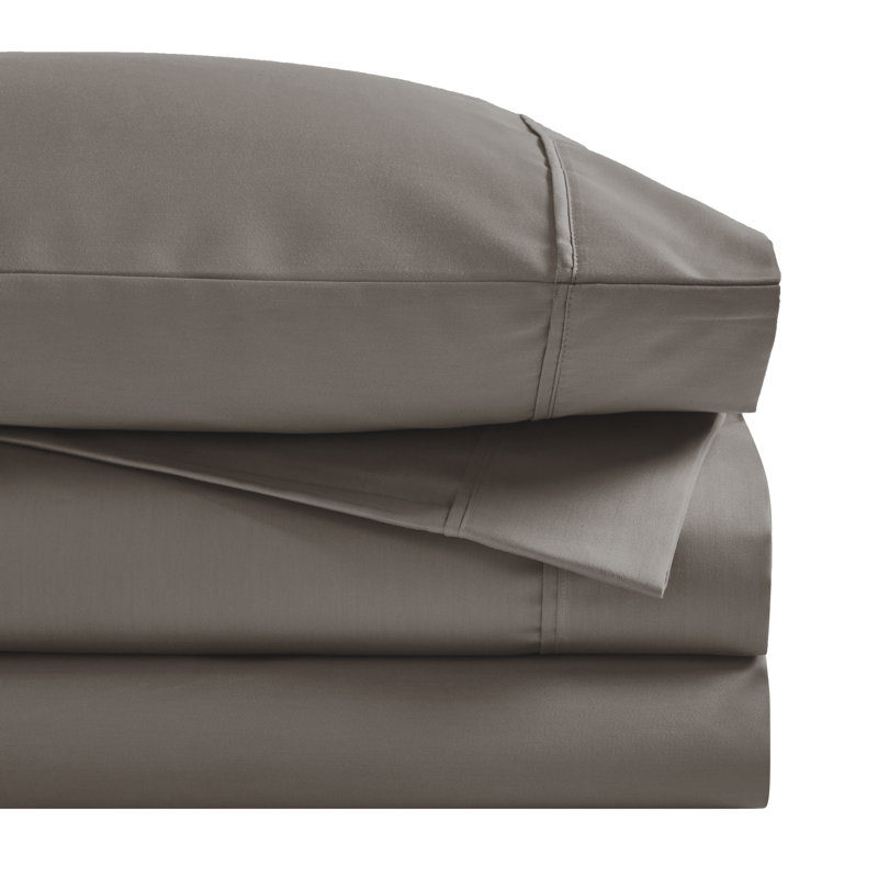 Superior 1500 Thread Count Cotton Blend Deep Pocket Sheet Set, Gray , King Sheet Set