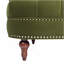 Causeuse Chesterfield La Rosa, velours performance vert olive