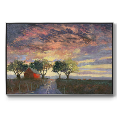 Feu dans le ciel, reproduction sur toile