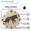 Horloge murale loup